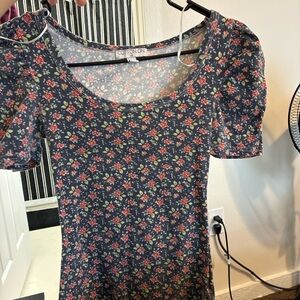 Cotton On Dark Floral Top